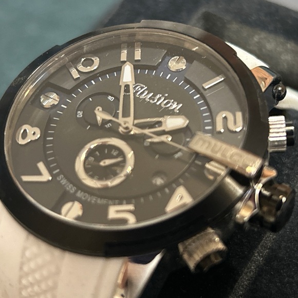 Unisex MW3-12239-015 Ilusion Roll, Analog Display Swiss Quartz White Mulco Watch - Picture 2 of 12